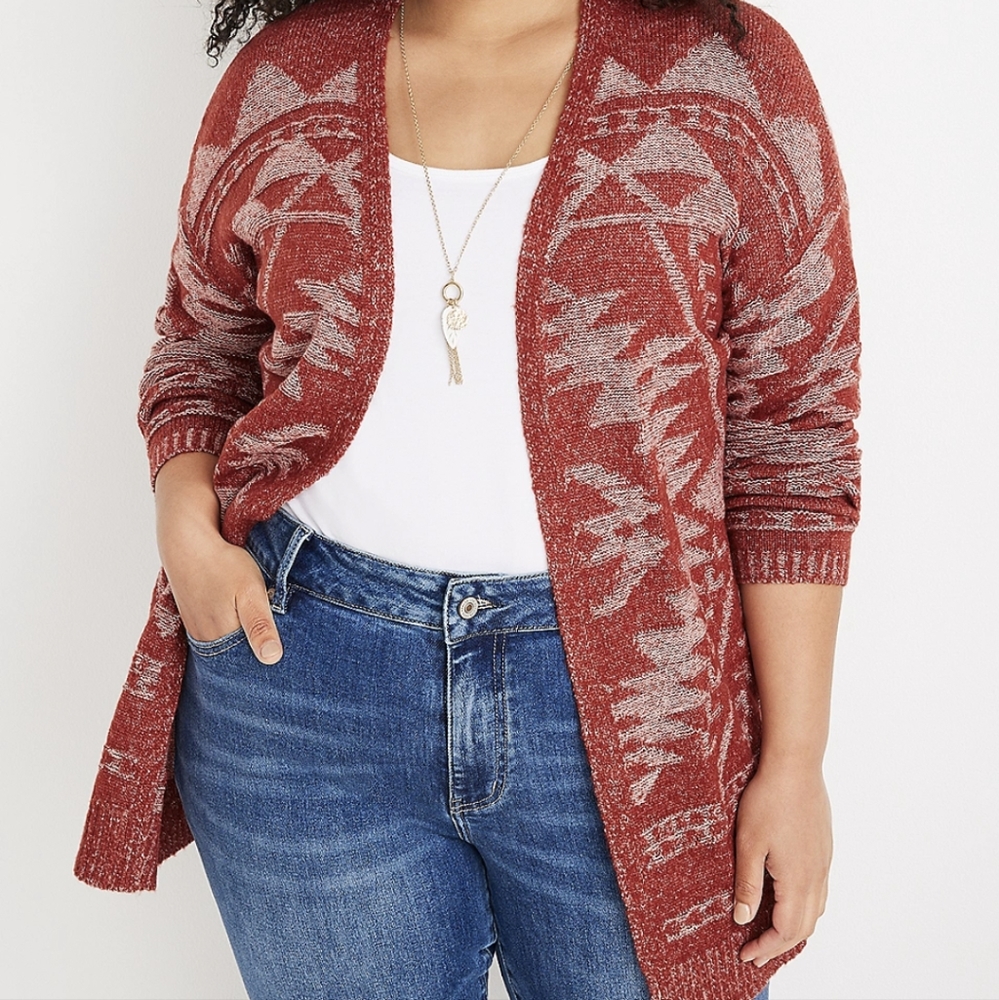 Geoprint Cardigan Sweater